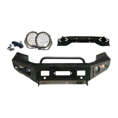 4X4FORCE Safari Shield U Loop Bumper Bullbar Drive Lights for Ford Ranger PX T7