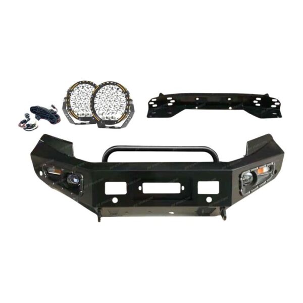 4X4FORCE Safari Shield U Loop Bumper Bullbar Drive Lights for Ford Ranger PX T7