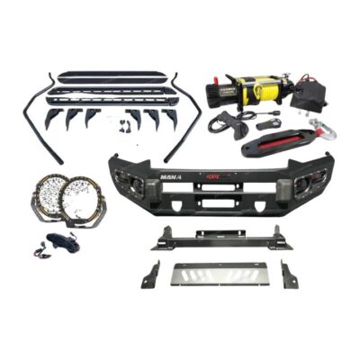Ultimate Guard No Loop Bullbar Lights Side Steps Winch for Isuzu D-Max 12-16