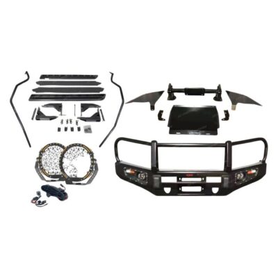 Premium Armor 3 Loop Bumper Bullbar Lights Side Steps for Toyota Prado 150 19-On