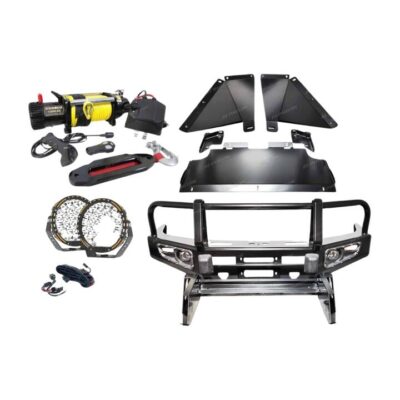 Premium Armor 3 Loop Bumper Bullbar Lights Winch for Toyota Prado 120 Series