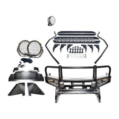 Premium Armor 3 Loop Bumper Bullbar Light Side Steps for Toyota Prado 120 Series