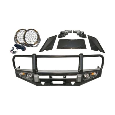 4X4FORCE Premium Armor 3 Loop Bullbar Lights for Toyota Landcruiser 105 Series