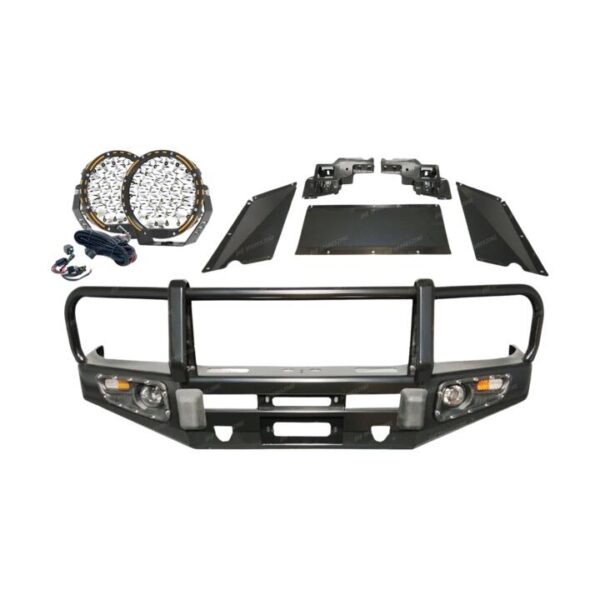 4X4FORCE Premium Armor 3 Loop Bullbar Lights for Toyota Landcruiser 105 Series