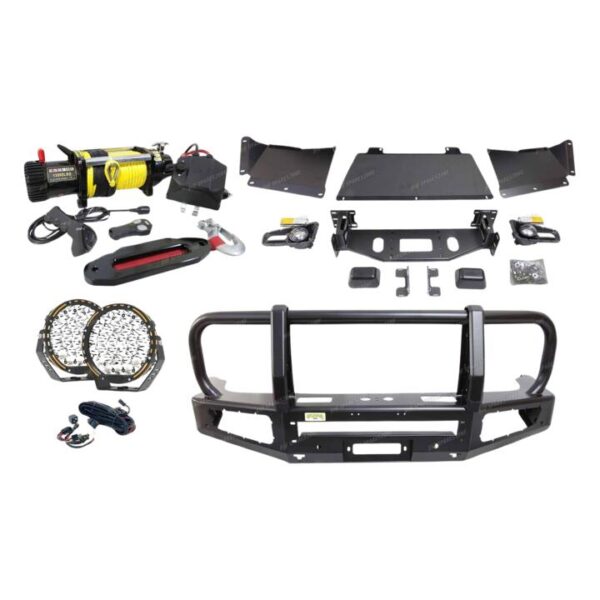4X4FORCE Premium Armor 3 Loop Bumper Bullbar Lights Winch for GWM Tank 300