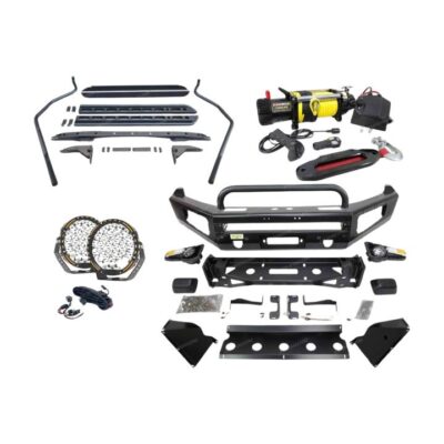 Safari Shield U Loop Bullbar Lights Side Steps Winch for Volkswagen Amarok 10-21