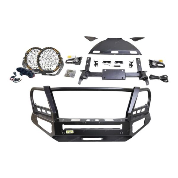 4X4FORCE Premium Armor 3 Loop Bullbar Lights for Nissan Navara NP300 D23 21+