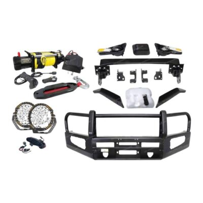 Premium Armor 3 Loop Bumper Bullbar Lights Winch for Mitsubishi Pajero V97 06-16