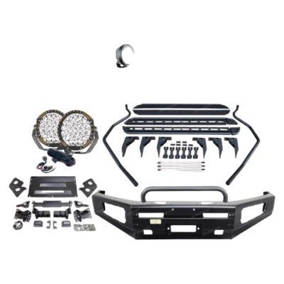 Safari Shield U Loop Bumper Bullbar Light Side Steps for Nissan Navara D40 11-On