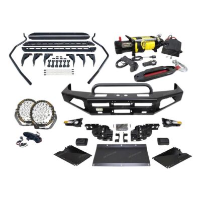 Safari Shield Bullbar Lights Side Steps Winch for Toyota Landcruiser 79 Dual Cab
