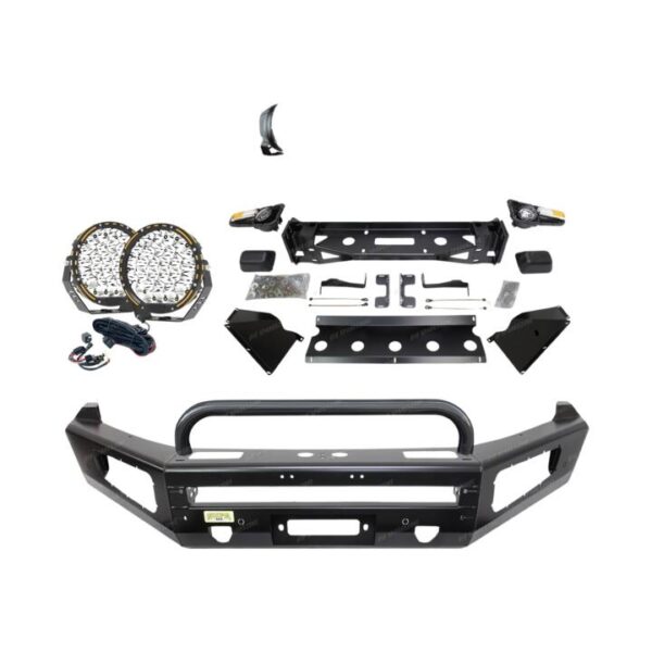 4X4FORCE Safari Shield U Loop Bullbar Drive Lights for Volkswagen Amarok 11-23
