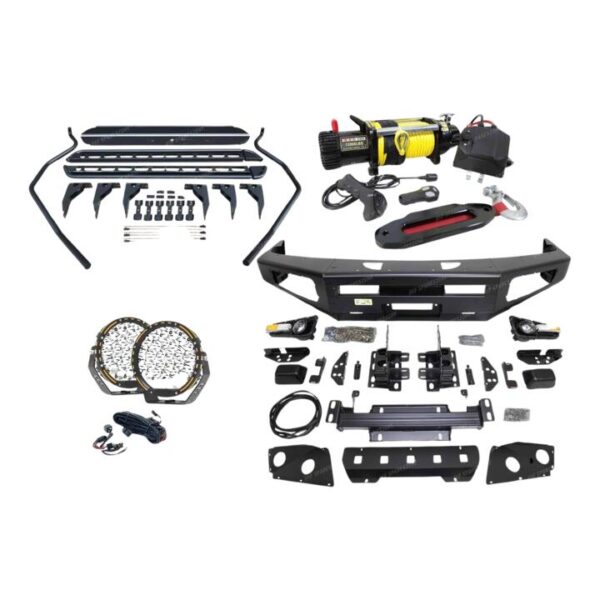 Ultimate Guard No Loop Bullbar Light Side Step Winch for Nissan Navara D40 06-11
