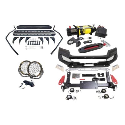 Ultimate Guard Bullbar Lights Side Step Winch for Nissan Navara NP300 D23 21+