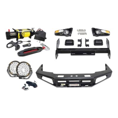 4X4FORCE Ultimate Guard No Loop Bumper Bullbar Light Winch for Nissan Navara D22