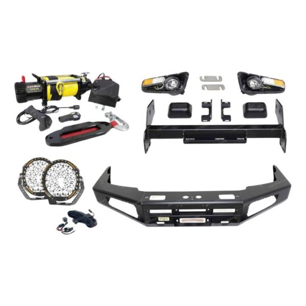 4X4FORCE Ultimate Guard No Loop Bumper Bullbar Light Winch for Nissan Navara D22