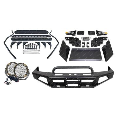 Safari Shield U Loop Bullbar Lights Side Steps for Toyota Landcruiser 100 Series