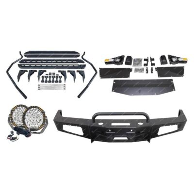 Safari Shield U Loop Bumper Bullbar Lights Side Steps for Toyota Landcruiser 80