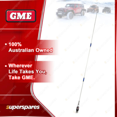 GME 830mm/1230mm Fold Down Stainless Steel Antenna (6 & 9DBI Gain) AE409L
