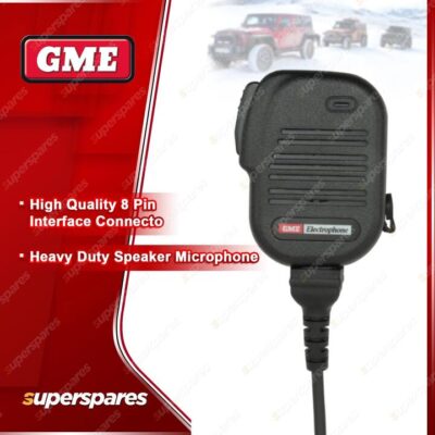 GME Heavy Duty Speaker Microphone with 8 Pin Connector Suit Radio TX6500S