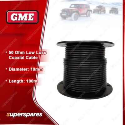 GME 50 Ohm Low Loss Coaxial Cable - 10Mm Diameter (100M Length) RG213U
