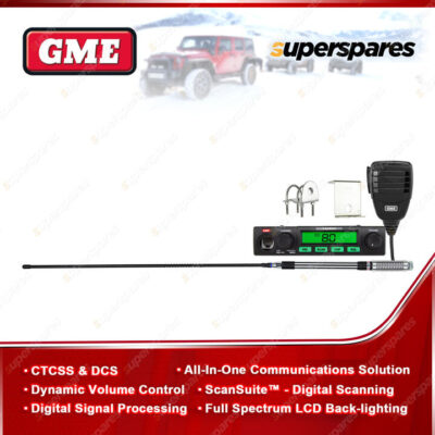 GME 5 Watt Compact UHF CB Radio Value Pack with Microphone Antenna TX3500SVP
