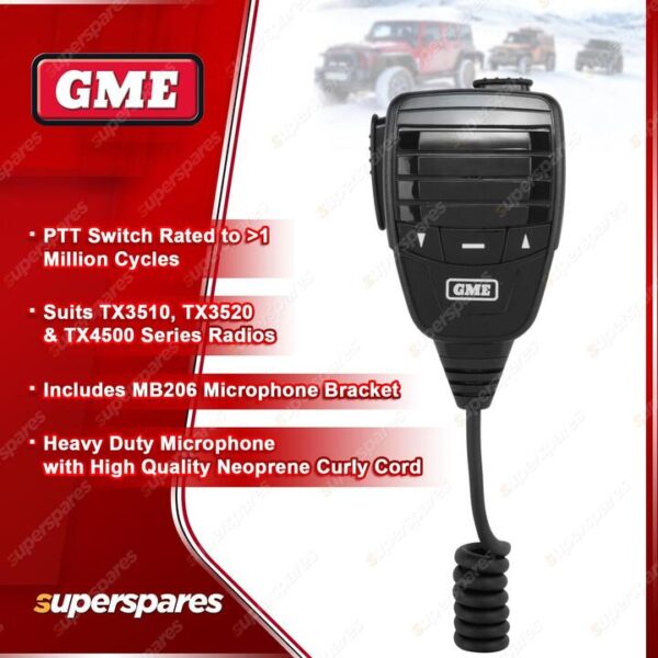 GME Heavy Duty Microphone - Suit TX3510S / TX3520S / TX2720 / TX4500S