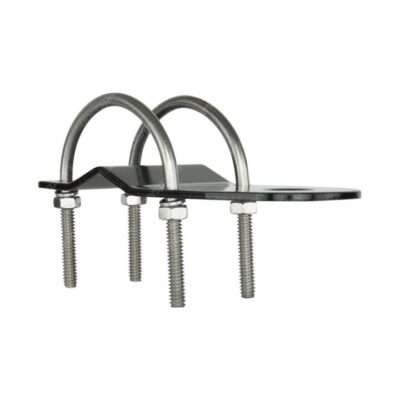 GME 3Mm Black Stainless Steel Bullbar Bracket With "U" Bolts MB408B