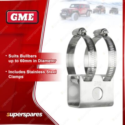 GME Stainless Steel Heavy Duty Bull Bar Antenna Mounting Bracket MB038