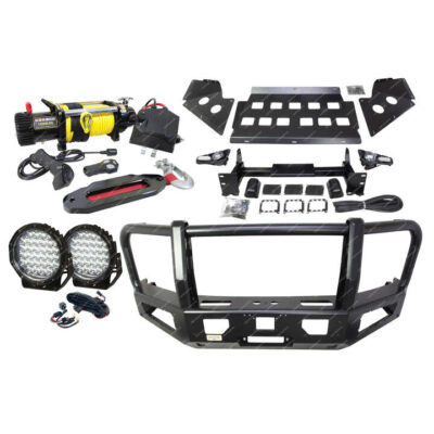 Premium Armor Al-Alloy 3 Loop Bumper Bullbar + Light + Winch for BYD Shark 6