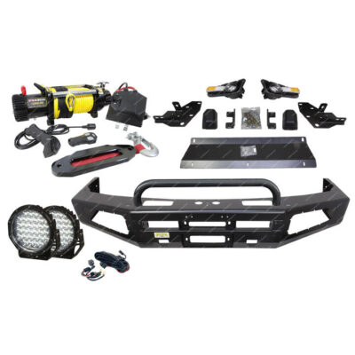 Safari Shield U Loop Bumper Bullbar Lights Winch for Toyota Prado 90 95