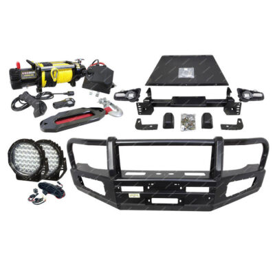 Premium Armor 3 Loop Bumper Bullbar + Drive Light + Winch for Toyota FJ Cruiser