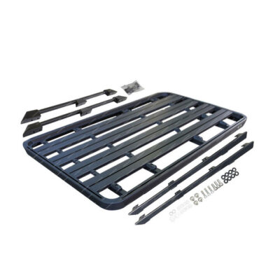 220x125cm Alloy Roof Rack Flat Platform & Rail Bracket for Toyota Landcruiser 76