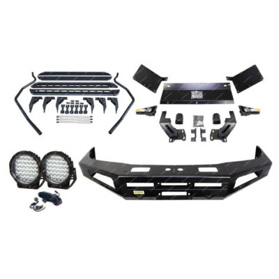 Ultimate Guard No Loop Bullbar Lights Side Steps for Toyota Landcruiser 105 Ser