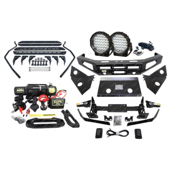 Ultimate Guard Bullbar Light Side Step Winch for Toyota Landcruiser 200 08-15