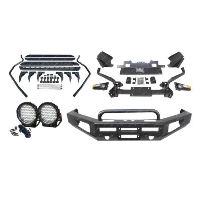 Safari Shield U Loop Bullbar Lights Side Steps for Toyota Landcruiser 200 16-21