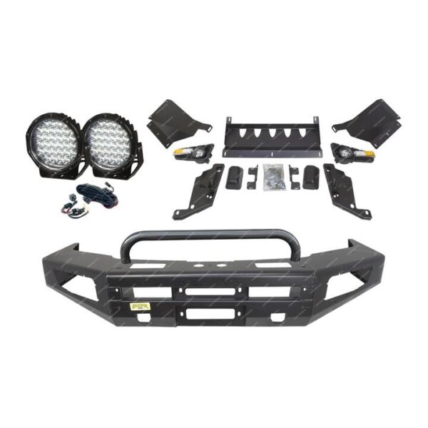4X4FORCE Safari Shield U Loop Bullbar Lights for Nissan Patrol Y61 GU 05-On