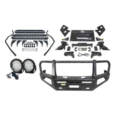 Premium Armor 3 Loop Bumper Bullbar Light Side Steps for Nissan Navara D40 11-On