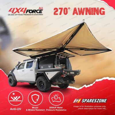 4X4FORCE 270 Degree Freestanding Awning for Universal Car Camping Outdoor 4x4