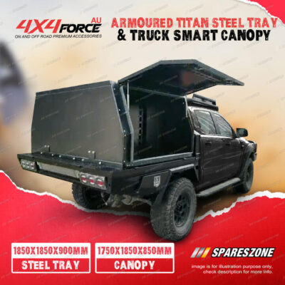 Aluminium Canopy 1750x1850x850mm & Tray 1850x1850x1050mm for Nissan Patrol Dual