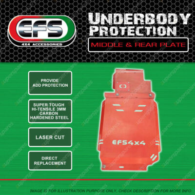 EFS Underboay Protection Middle & Rear Plate for Ford Ranger PX 2WD 4WD 2011-On