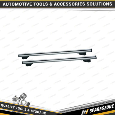 2Pc Loadmaster Lockable Roof Rack - for Vehicles with Roof Rails 120cm 59KG Load