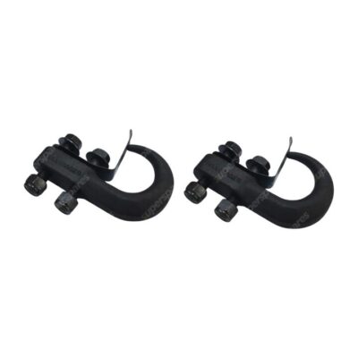 2 Pcs Roadsafe 4WD 4500Kg Tow Hook Blacks Brand New High Quality Sb609