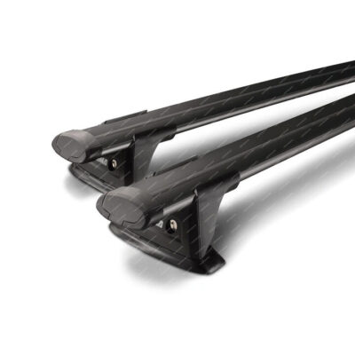2 x Yakima ThruBar 110cm Black S15YB - Roof Rack Bar Seamless Appearance