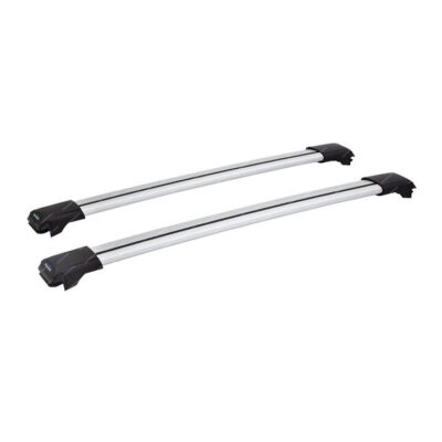 2 x Yakima Aero Rail Bar Silver 86 To 96 CM Roof Rack Bar Low Profile Shape