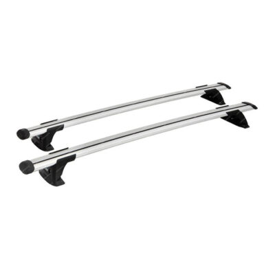 2 x Yakima Aero Through Bar Silver 119cm Roof Rack Bar For Low Noise