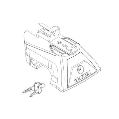 Yakima LNL Flush Rail Leg Kit Platform Load Rating 100kg Included SKS Locks