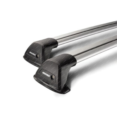 2 x Yakima Flush Bar 115/120cm Silver S29Y Roof Rack Bar Powder-Coated