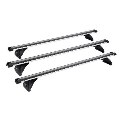 Yakima Heavy Duty Bar 150cm Silver Gutter Mount Kit Set of 3 Roof Rack Bar