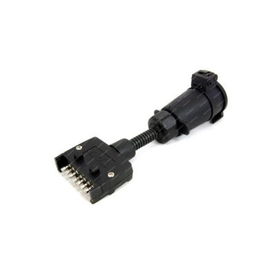 TAG Trailer Adapter - 7 Pin Flat Plug to 7 Pin Large Round Socket
